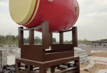 大鼓雕塑廠家 臺(tái)式不銹鋼大鼓雕塑