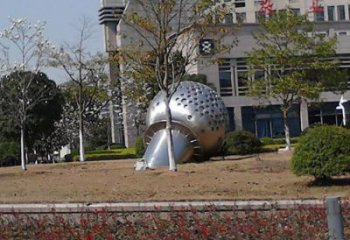 麥克風雕塑廠家 語言藝術(shù)美陳 不銹鋼麥克風雕塑制作