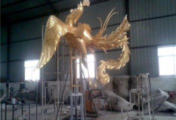 烤漆龍鳳雕塑廠家 戶外廣場(chǎng)擺件 大型仿真龍鳳雕塑