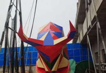 大門(mén)口牛雕塑廠家 歐式賓館擺件 風(fēng)景區(qū)抽象牛雕塑