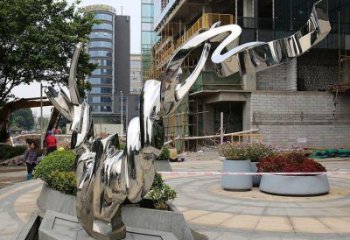 大門口貓雕塑廠家 歐式賓館擺件 風(fēng)景區(qū)幾何貓雕塑