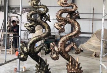 風景區(qū)蛟龍雕塑廠家 中式室內(nèi)擺件 戶外仿古蛟龍雕塑