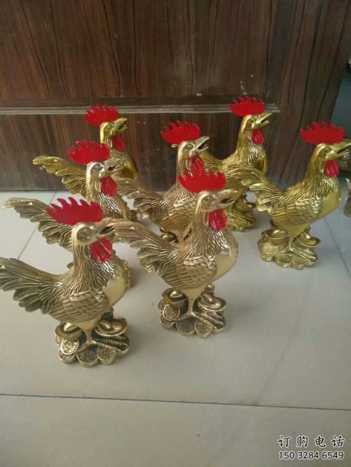 游樂(lè)場(chǎng)金雞雕塑廠家 仿真擺件 大型現(xiàn)代金雞雕塑