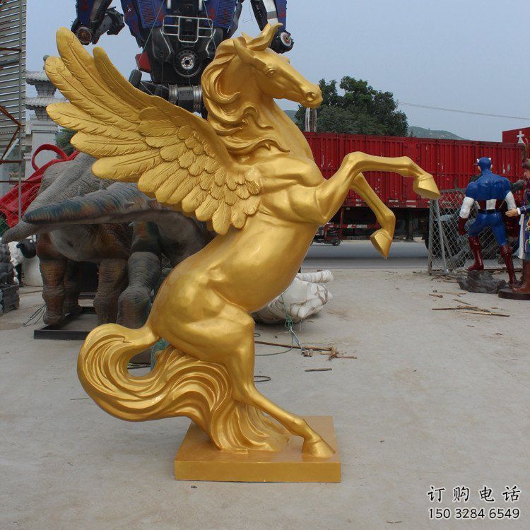 園林金馬雕塑廠家 大型現(xiàn)代擺件 街道仿古金馬雕塑