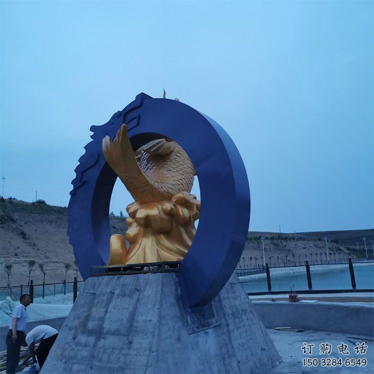 戶外鯉魚(yú)跳龍門(mén)雕塑廠家 公園廣場(chǎng)歐式小品 
