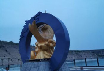 戶外鯉魚跳龍門雕塑廠家 公園廣場(chǎng)歐式小品 