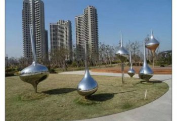 現(xiàn)代水滴雕塑廠(chǎng)家 創(chuàng)意小品 大型不銹鋼水滴雕塑