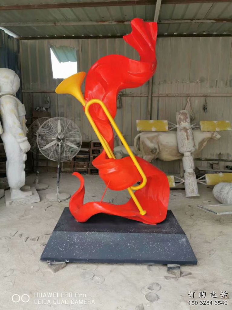 廣場號角雕塑廠家 黨建小品 烤漆不銹鋼號角雕塑生產 廣場號角雕塑廠家 黨建小品 烤漆不銹鋼號角雕塑生產