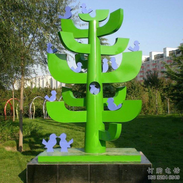 大型路標雕塑廠家 公園小品 烤漆不銹鋼路標雕塑廠