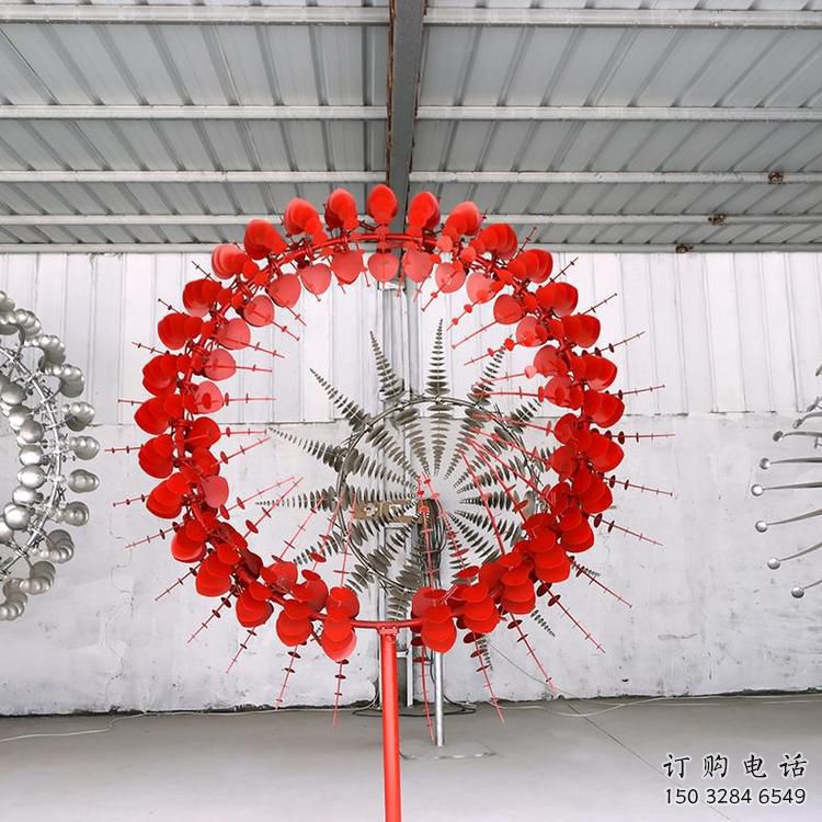 商業(yè)街風(fēng)動(dòng)雕塑廠家 戶(hù)外擺件 大型不銹鋼風(fēng)動(dòng)雕塑廠