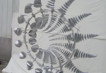 庭院風動雕塑廠家 創(chuàng)意小品 現(xiàn)代不銹鋼風動雕塑廠