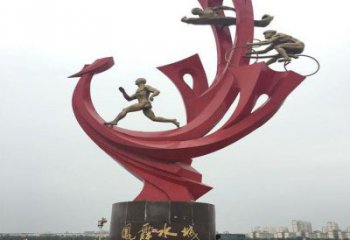 公園市政雕塑廠家 戶外擺件 體育場(chǎng)不銹鋼市政雕塑廠