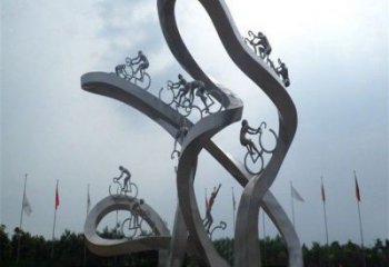 戶(hù)外賽車(chē)雕塑廠家 公園小品 大型不銹鋼賽車(chē)雕塑加工