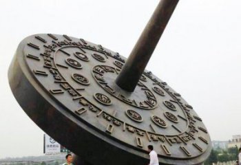 戶(hù)外日晷雕塑廠家 噴漆小品 創(chuàng)意不銹鋼日晷雕塑廠
