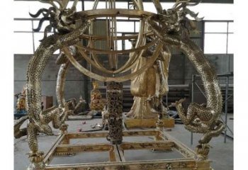 現代渾天儀雕塑廠家 大型別墅區(qū)擺件 廣場不銹鋼渾天儀雕塑廠