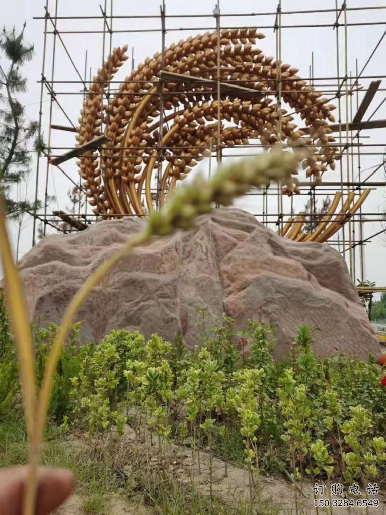 噴漆水稻雕塑廠家 中式小品 草地不銹鋼水稻雕塑廠 噴漆水稻雕塑廠家 中式小品 草地不銹鋼水稻雕塑廠