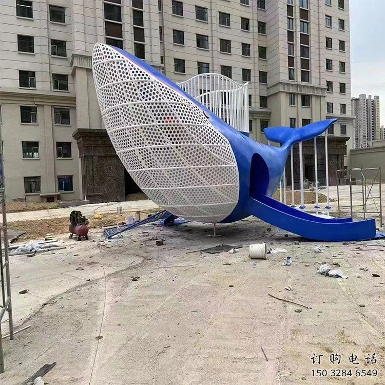 戶(hù)外滑梯雕塑廠家 噴漆小品 創(chuàng)意不銹鋼滑梯雕塑廠
