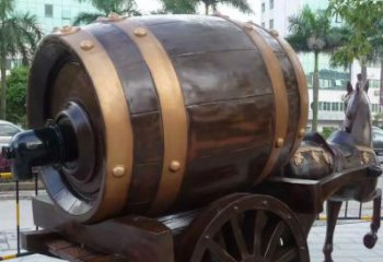 步行街酒罐雕塑廠(chǎng)家 游樂(lè)場(chǎng)小品 抽象酒罐雕塑加工廠(chǎng)