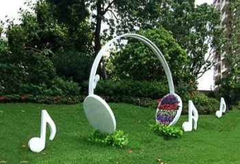 中式耳麥雕塑廠家 現(xiàn)代公園小品 游樂場不銹鋼耳麥雕塑廠