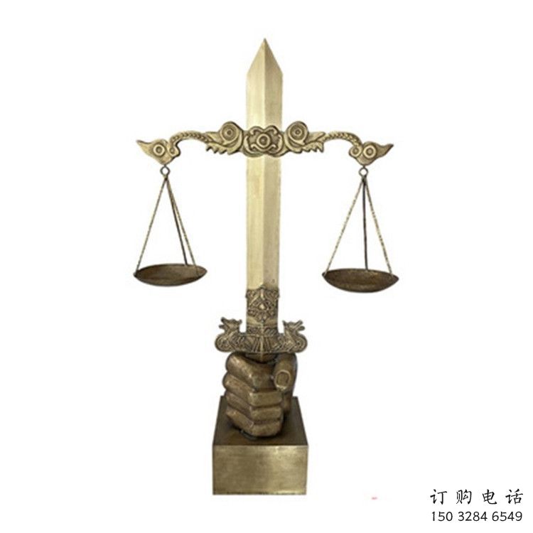 庭院天平秤雕塑廠家 廣場異形小品 大型不銹鋼天平秤雕塑定制