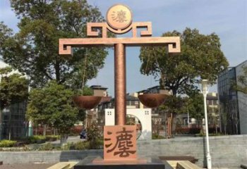 中式天平秤雕塑廠家 現(xiàn)代小品 游樂場不銹鋼天平秤雕塑廠