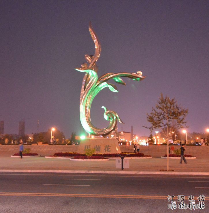 庭院馬蘭花雕塑廠家 草地小品 鍛造不銹鋼馬蘭花雕塑廠 庭院馬蘭花雕塑廠家 草地小品 鍛造不銹鋼馬蘭花雕塑廠