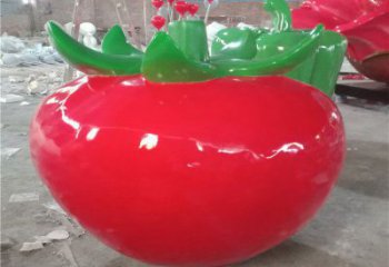 廣場(chǎng)番茄雕塑廠家 烤漆小品 仿真番茄雕塑價(jià)格