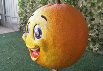 異形橘子雕塑廠家 現(xiàn)代公園小品 廣場(chǎng)橘子雕塑定制