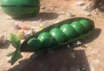 戶外云豆雕塑廠家 噴漆小品 大型云豆雕塑價格