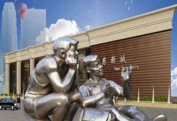 抽象學(xué)生雕塑廠家 校園教育小品  戶(hù)外不銹鋼學(xué)生雕塑定做