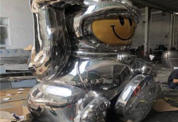 大型人偶雕塑廠(chǎng)家 鍛造小品  鏡面不銹鋼人偶雕塑定做