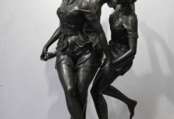 抽象跳舞雕塑廠(chǎng)家  仿古公園小品  烤漆跳舞雕塑報(bào)價(jià)