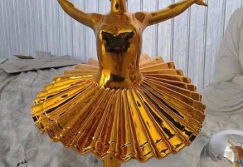 鍍金跳舞雕塑廠(chǎng)家 音樂(lè)擺件  戶(hù)外不銹鋼跳舞雕塑擺件