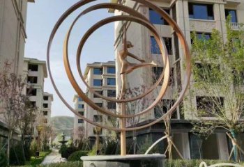 鏤空跳舞雕塑廠(chǎng)家 園林小品 住宅小區(qū)不銹鋼跳舞雕塑廠(chǎng)