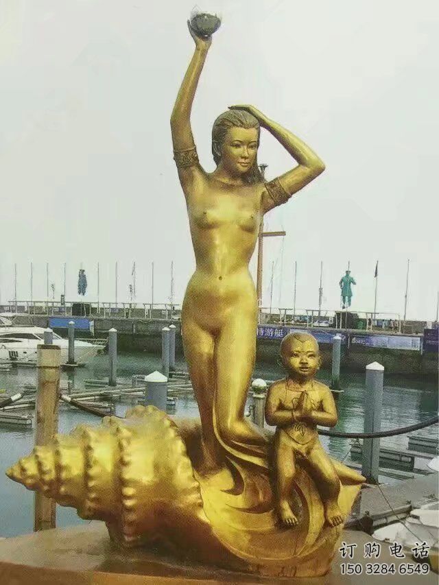 廣場(chǎng)美人魚雕塑廠家 公園小品 大型不銹鋼美人魚雕塑廠
