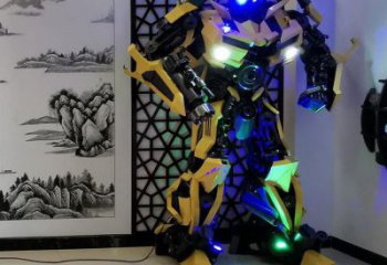 抽象機(jī)器人雕塑廠家 廣場(chǎng)小品  戶外機(jī)器人雕塑廠