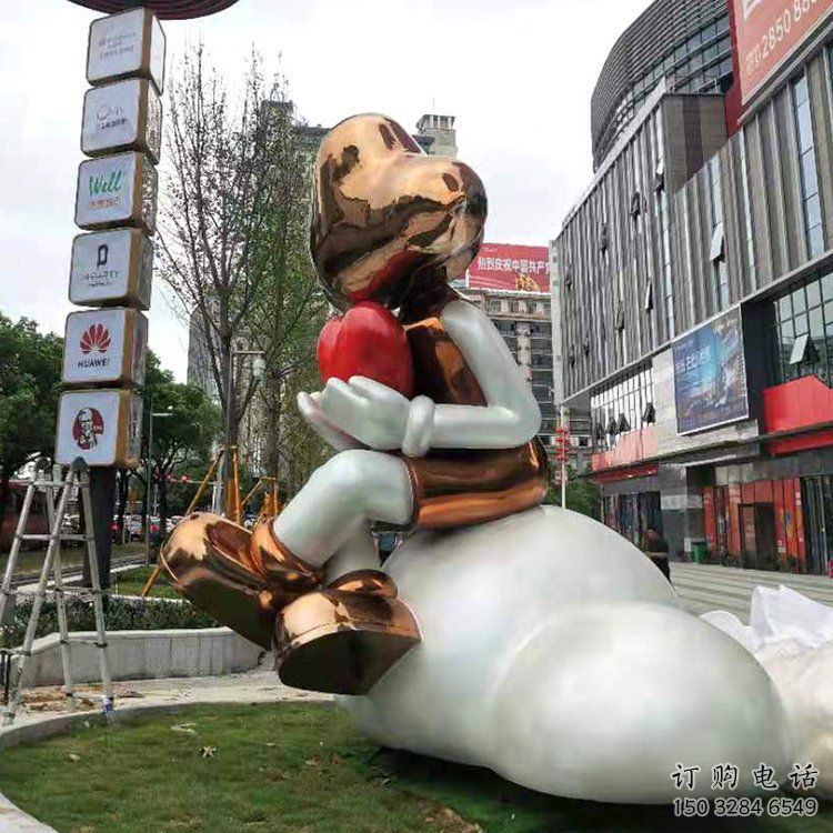 創(chuàng)意卡通人雕塑廠(chǎng)家  廣場(chǎng)小品 公園不銹鋼卡通人雕塑廠(chǎng)