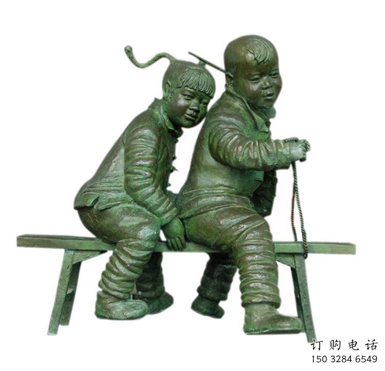 戶外公園仿古小孩雕塑 戶外公園仿古小孩雕塑