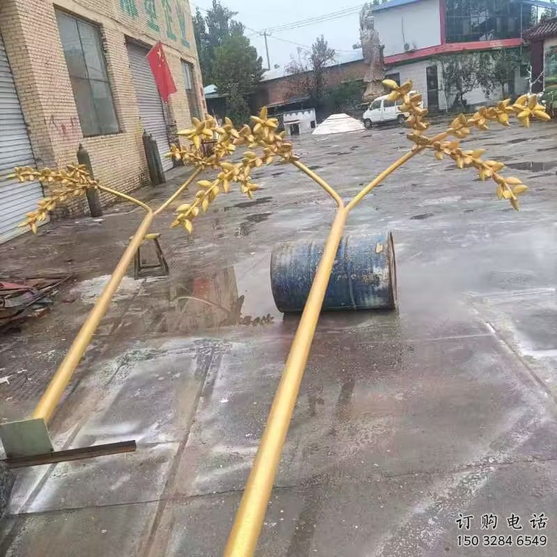 園林水稻雕塑加工廠家 城市廣場雕塑 步行街擺件 園林水稻雕塑加工廠家 城市廣場雕塑 步行街擺件