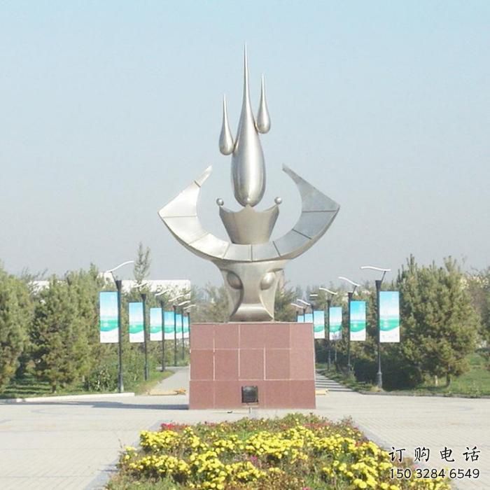 不銹鋼仿真牛頭雕塑 酒店公園雕塑 風景區(qū)擺件