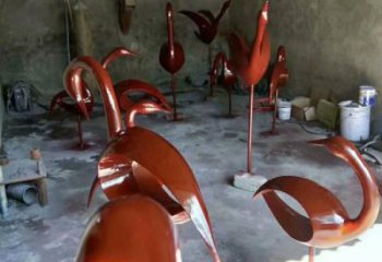 廣西醫(yī)院鳥類雕塑，海洋擺件，拉絲工藝