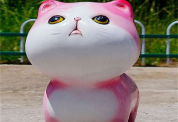 公園貓咪雕塑廠家，噴砂發(fā)光雕塑，鑄銅工藝