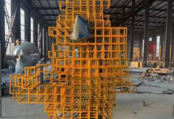 異形魔方雕塑生產(chǎn)廠(chǎng)家 現(xiàn)代校園小品 校園雕塑