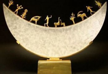 廣場月亮雕塑生產(chǎn)廠家，抽象水景雕塑，抽象效果