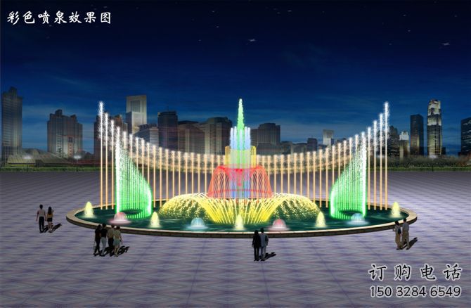 電影變頻噴泉雕塑，水景噴泉雕塑提供