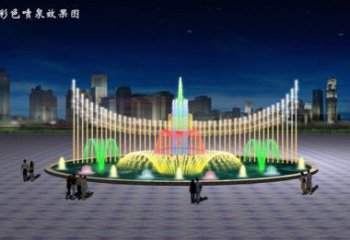 波光變頻噴泉雕塑，水景噴泉雕塑制造商