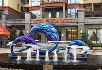 地產(chǎn)噴泉雕塑，程控設(shè)計(jì)，程控旱地噴泉雕塑