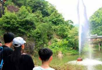 喊泉水景雕塑，聲控吶喊噴泉雕塑制作