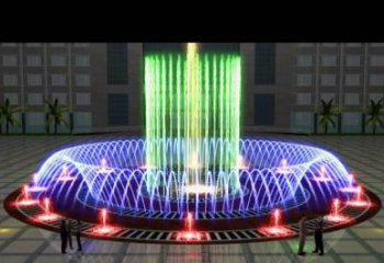 戶外噴泉雕塑，燈光數(shù)控效果，公園噴泉雕塑廠