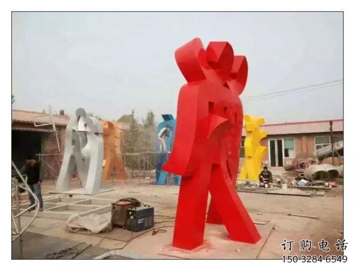 甲骨文雕塑觀賞型，公園小品，不銹鋼甲骨文雕塑常用